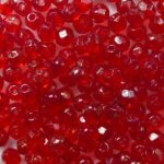FP1-03-GM90080 Gold Marbled Siam Ruby Facet firepolish 3 mm