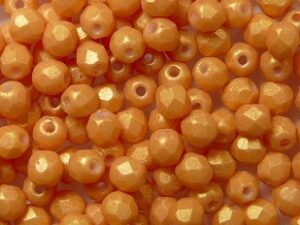 FP1-03-1004SWH Pacifica Tangerine Czech Glass Facet Firepolish 3mm 50 stuks - Afbeelding 1
