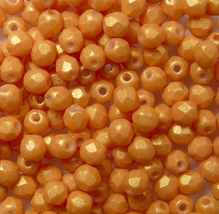 FP1-03-S1004WH Pacifia Tangerine Facet firepolish 3 mm