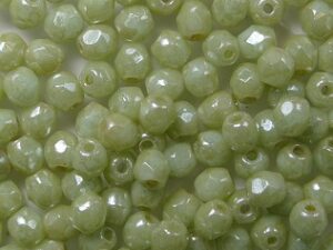 FP1-03-63100ST Pale Turquoise Star Dust Czech Glass Facet Firepolish 3mm 50 stuks - Afbeelding 1