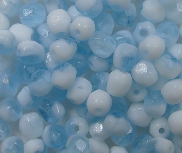 FP1-04-60xxx Opaque-Transparent Blue-White Melee facet 4 mm color 60xxx