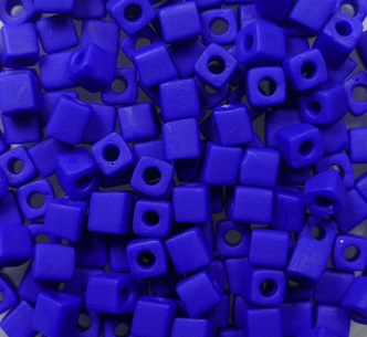 M-Cub-3-0414F Miyuki Cubes, 3×3 mm, Opaque Cobalt Matted kleurnummer 416F