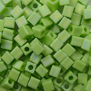 M-Cub-3-0416FR Miyuki Cubes, 3×3 mm, Opaque Chartreuse Matted AB kleurnummer 416FR