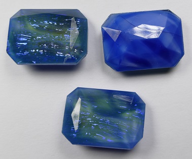 OC-25x18-BG Blauw-Groen Octagon 25 x 18 mm.