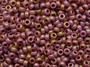 M-11-0402-14497 Opaque White Red Gold Luster 10 gram