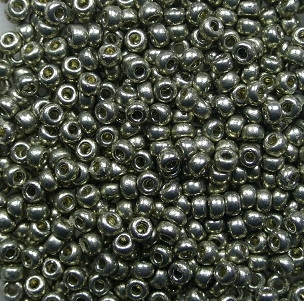 m-11-4221 miyuki rocailles 11-0 duracoat galvanized Light Pewter