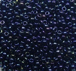 m-11-452 miyuki rocailles 11-0 metallic dark blue iris