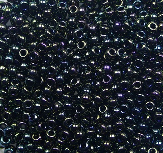m-11-453 miyuki rocailles 11-0 metallic green iris