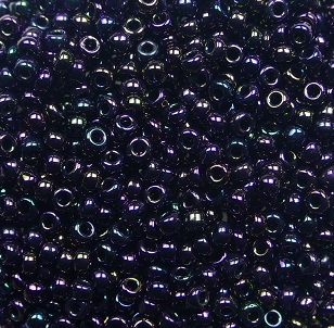 m-11-454 miyuki rocailles 11-0 metallic purple iris