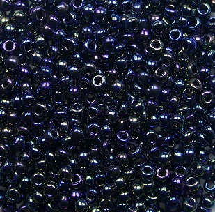 m-11-455 miyuki rocailles 11-0 Metallic Variegated Blue Iris