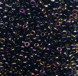 m-11-55040 miyuki rocailles 11-0 opaque black sliperit