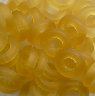 00300343 matte Topaz ringetjes 9,5 mm color 10050-84110