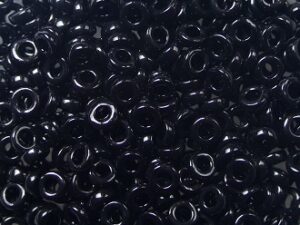 M-SPR-3-0401 Black Miyuki Spacer beads 3x1 mm