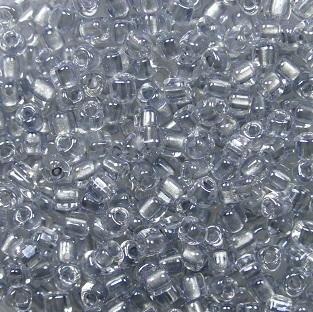 M-TRI-10-1105 Miyuki Triangle 10-0 Sparkling Pale Grey Lined Crystal kleurnummer 1105