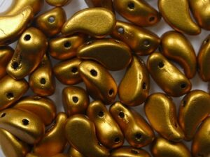 Zol-L-01740 Zoliduo Left 5x8 mm, Matte Metallic Antique Gold