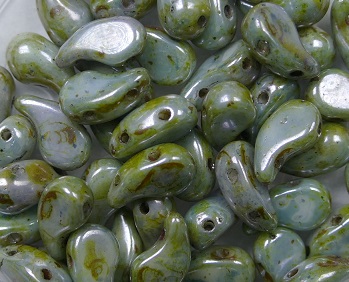 Zol-L-02010-65431 zoliduo left version alabaster green blue lazura