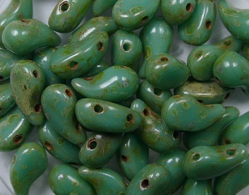 Zol-L-63130-86800 zoliduo left version opaque green turquoise travertin