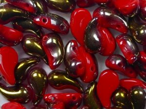 Zol-L-93200-22601 Zoliduo Left 5x8 mm, Opaque Red Valentinite - Afbeelding 1