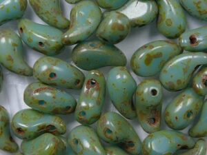 Zol-R-63020-86800 Zoliduo Right 5x8 mm Blue Turquoise Travertin