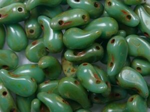 Zol-R-63130-86800 Zoliduo Right 5x8 mm Green Turquoise Travertin