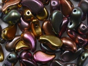 Zol-L-01640 Zoliduo Left 5x8 mm, Matte Metallic Bronze Iris