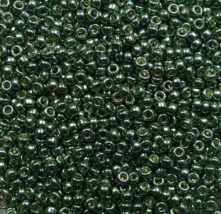 m-15-4215 miyuki rocailles 15-0 duracoat galvanized sea green