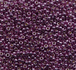 m-15-4218 miyuki rocailles 15-0 duracoat galvanized dusty orchid