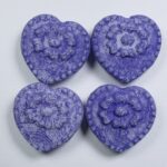 0090439 czech glass hearts with flower candle white etched blue washed color code 83500-etch-54325