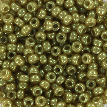 M-08-2374 miyuki rocailles 8-0 ceylon translucent celery color 2374