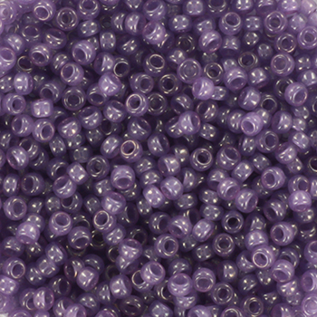M-11-2377 miyuki rocailles 11-0 ceylon translucent lavender color 2377