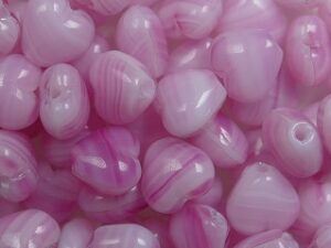 0070454 Opal Pink White Melee Hartje 50 Pc - Afbeelding 1