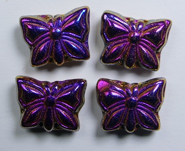 0070457 Crystal Full Sliperit Butterfly Beads 15x12 mm color 00030-29503