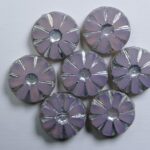 0070458 Light Pink Opal Labrador sunflower beads 12 mm color 71111-27000