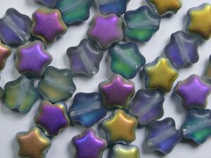 0090445 Matte Light Aquamarine Marea sterretjes 6 mm 50 Pc - Afbeelding 1