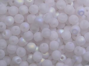 03-R-71111-84100-28701 Matte Light Opal Pink AB Round 3 mm. 100 Pc. - Afbeelding 1