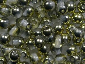 04-R-00030-26441 Crystal Amber Round 4 mm. 100 Pc. - Afbeelding 1