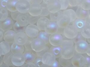 04-R-00030-28771 Matte Crystal AB Round 4 mm. 100 Pc. - Afbeelding 1