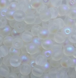 04-r-00030-28771 4 mm rounds matte crystal AB color 00030-28771