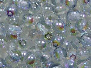 04-R-00030-98538 Crystal Blue Rainbow Round 4 mm. 100 Pc. - Afbeelding 1