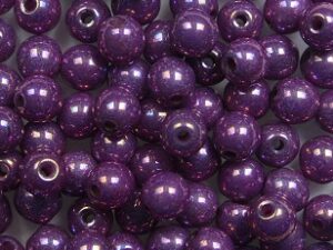 04-R-03000-15781 Chalk White Iris Round 4 mm. 100 Pc. - Afbeelding 1