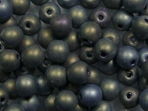 04-R-21115 Matte Brown Iris Round 4 mm. 100 Pc. - Afbeelding 1