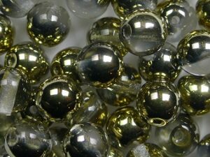06-R-00030-26441 Crystal Amber Round 6 mm. 50 Pc. - Afbeelding 1