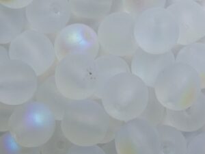 06-R-00030-28771 Matte Crystal AB Round 6 mm. 50 Pc. - Afbeelding 1