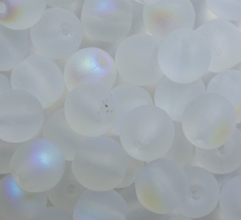 06-r-00030-28771 6 mm rounds matte crystal AB color 00030-28771