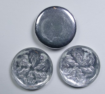 CAB-SF-00030-27001-back snowflake cabochon 21 mm Crystal Backlit Labrador color 00030-27001-back
