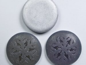 CAB-SF-00030-84100-29532 Snowflake Cabochon 21 mm Matte Crystal Purple Haze 3 Pc. - Afbeelding 1