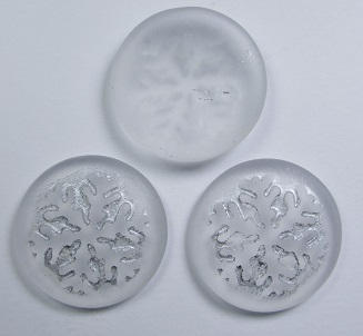 CAB-SF-00030-84100-54301 snowflake cabochon 21 mm matte Crystal Silver Washed color 00030-84100-54301