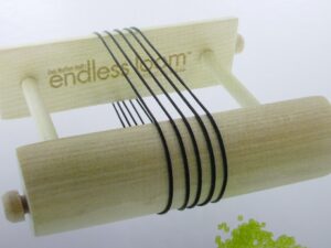 ENDB-6-BK Endless Loom Bands, 6 inch zwarte elastieken voor de Endless Loom 8 Pc.