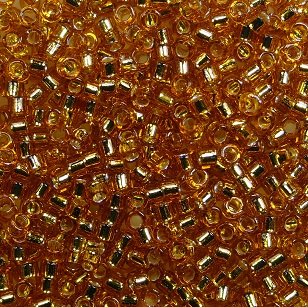 TT-01-0022C toho treasures 11-0 transparent silverlined topaz color 22C