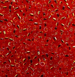 TT-01-0025 toho treasures 11-0 transparent silverlined light siam ruby color 25